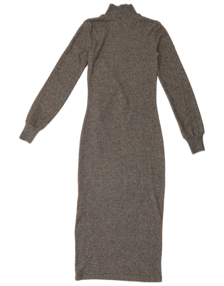 Rochie Maxi cu mânecă lungă pentru femei Zara UK 8 Small Gri