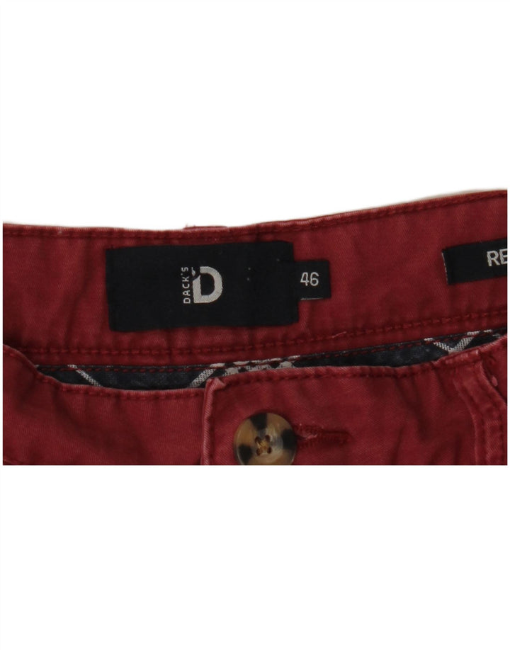 Pantaloni scurți chino regulați pentru bărbați Dack's IT 46 Small W33 Burgundy
