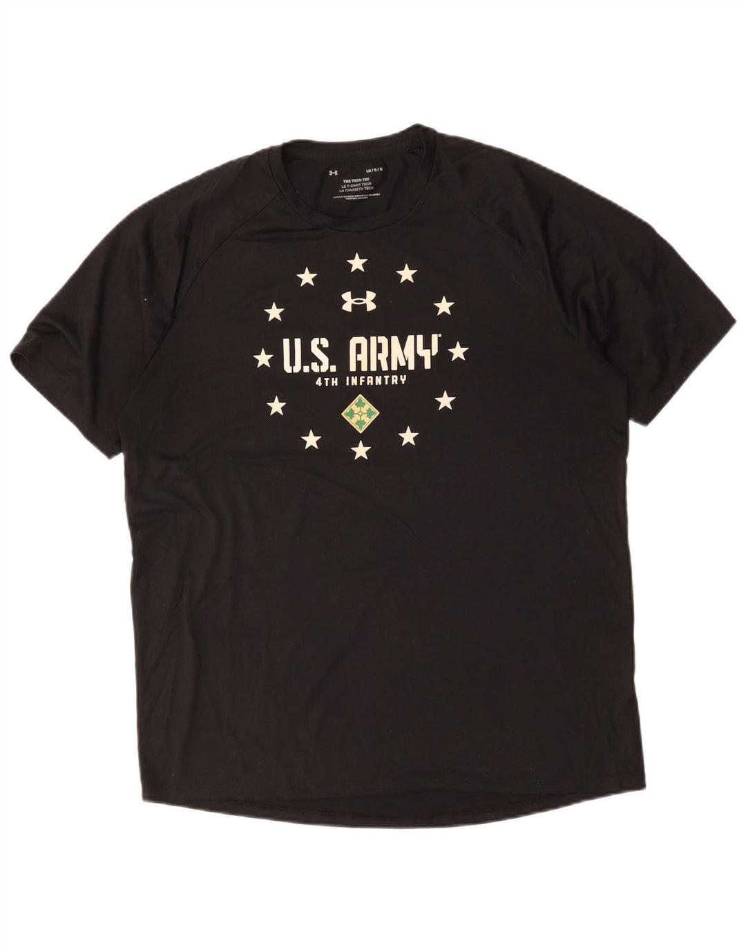 Tricou grafic Under Armour pentru bărbați Army SUA Top mare negru