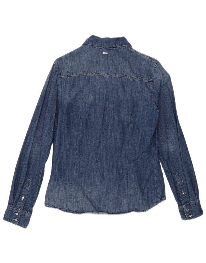 Cămașă de blugi Guess pentru femei UK 10 Small Blue Bumbac