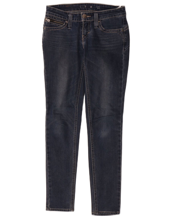 Blugi skinny Levi's pentru femei cu talie joasă W26 L29 bumbac bleumarin