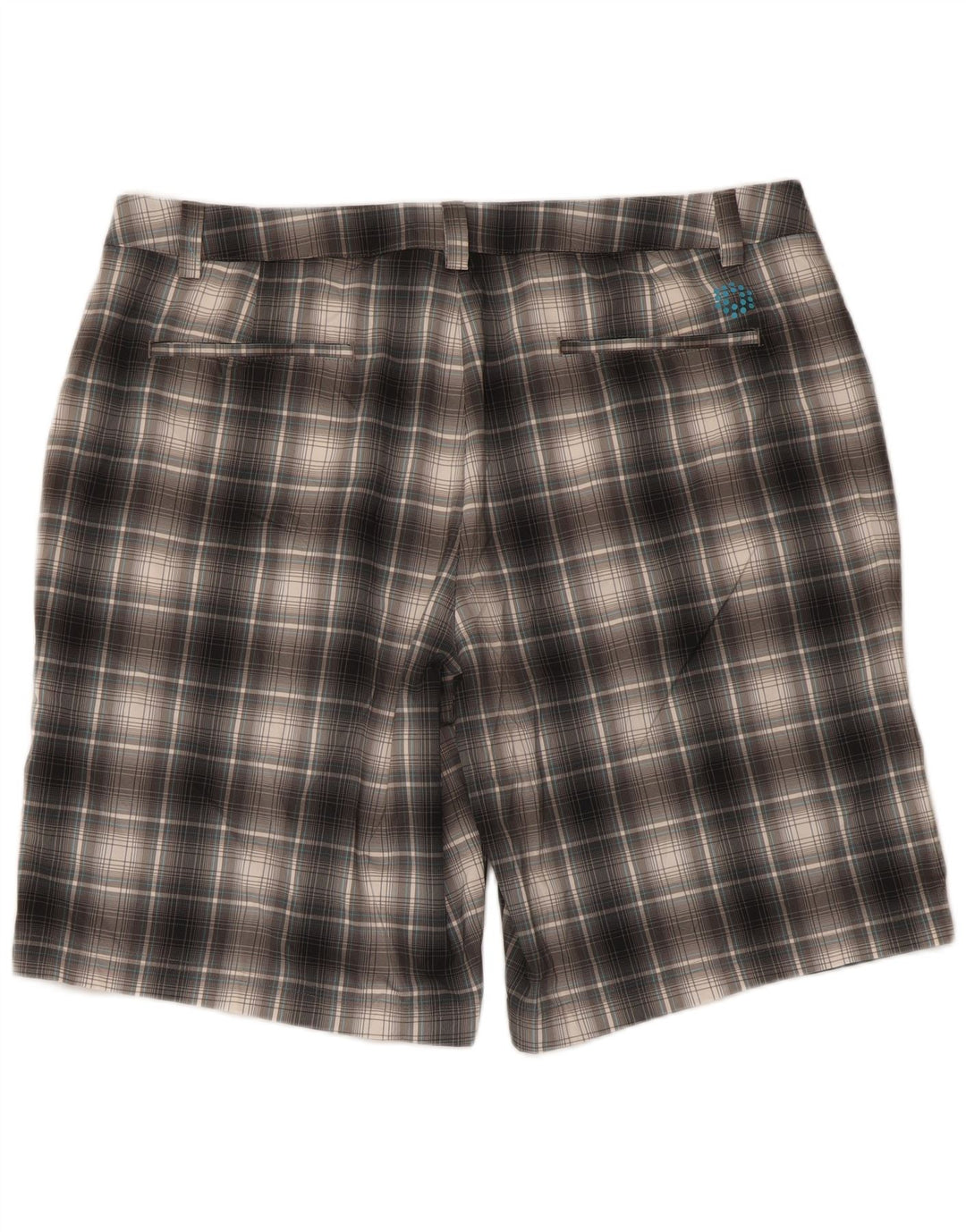 Pantaloni scurți chino pentru bărbați Puma W40 XL, poliester cu carouri gri