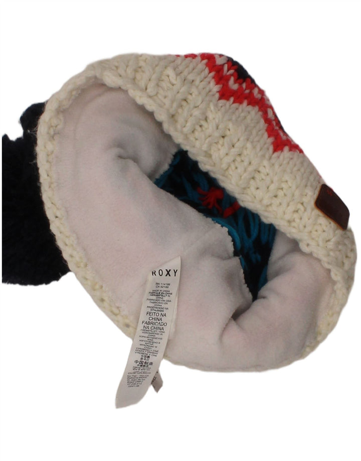 Pălărie Roxy pentru femei, tricot, mărime, albastru marin Fair Isle poliester iarnă
