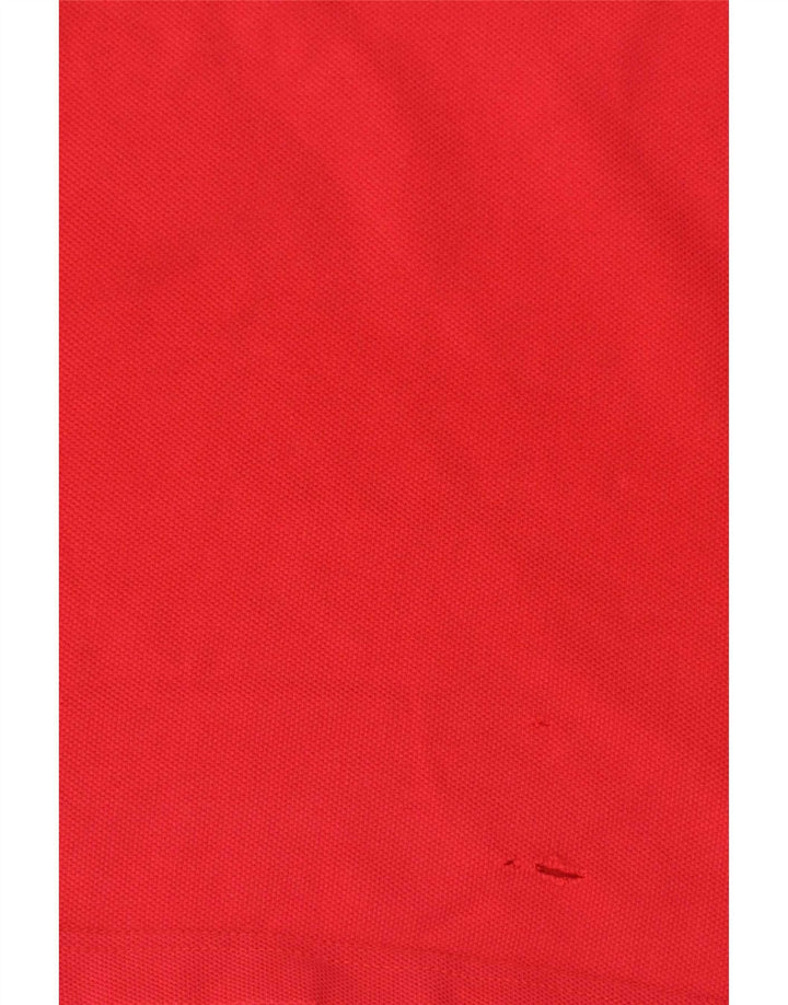 Tricou polo Tommy Hilfiger pentru bărbați, bumbac roșu mediu
