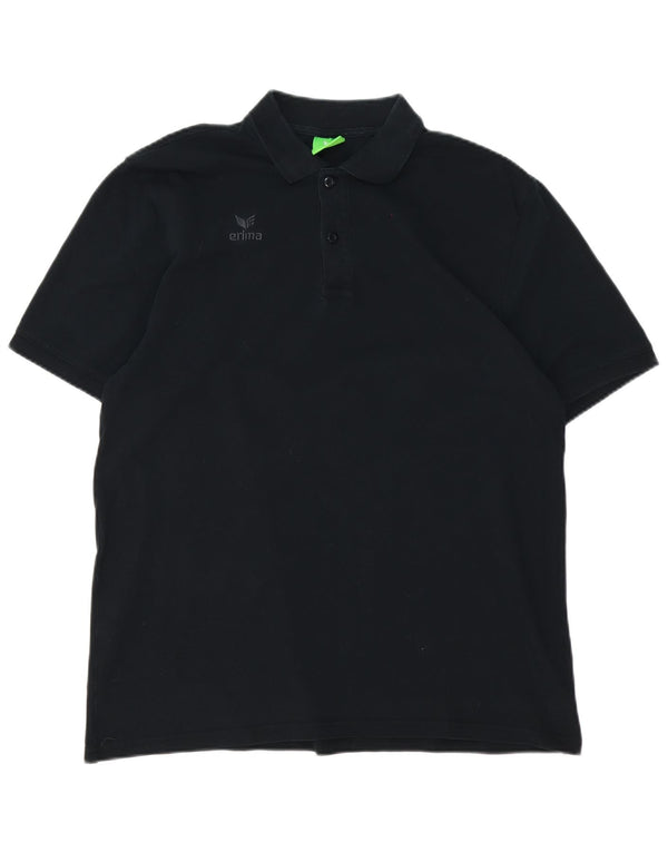 Tricou polo Erima pentru bărbați XL bumbac negru