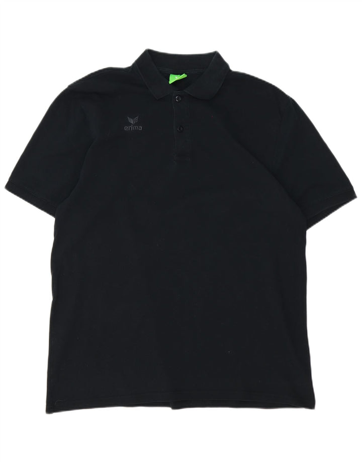 Tricou polo Erima pentru bărbați XL bumbac negru