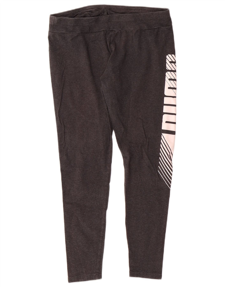 Leggings grafic PUMA pentru femei UK 14, mare, gri