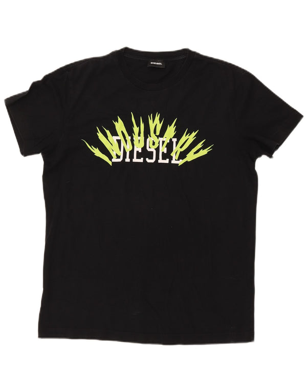 Tricou grafic DIESEL pentru femei Top UK 14 Medium Black Bumbac