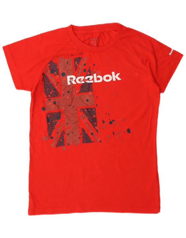 Tricou grafic Reebok pentru femei Top UK 18 XL Bumbac roșu