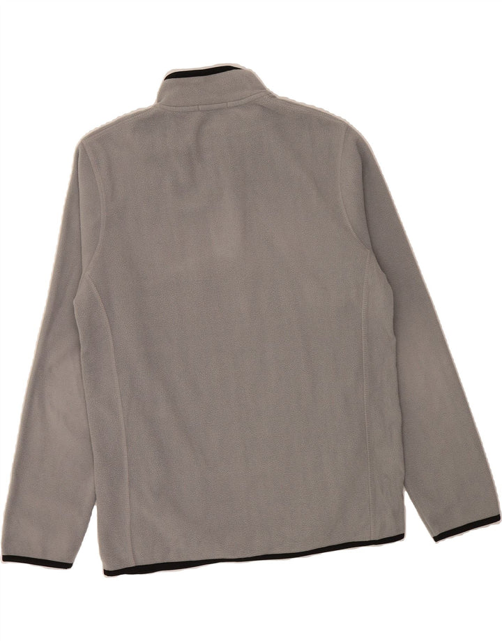 CARRERA Mens Zip Neck Fleece Jumper Large Grey Polyester Vintage Carrera and Second-Hand Carrera from Messina Hembry 