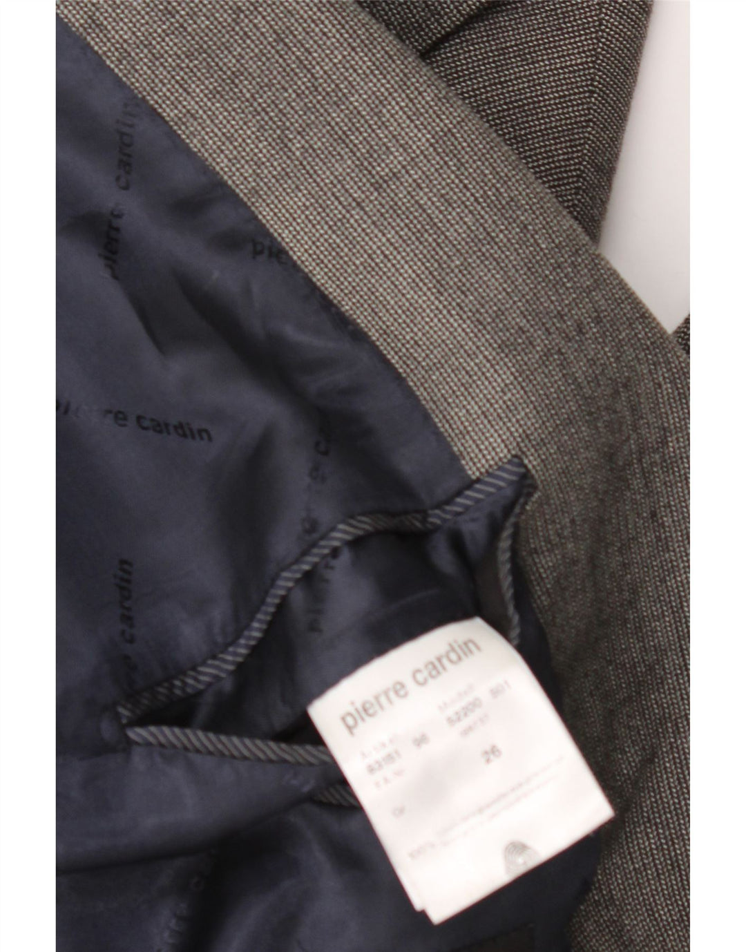 PIERRE CARDIN Jachetă pentru bărbați cu 2 nasturi, UK 40, lână virgină mare, gri