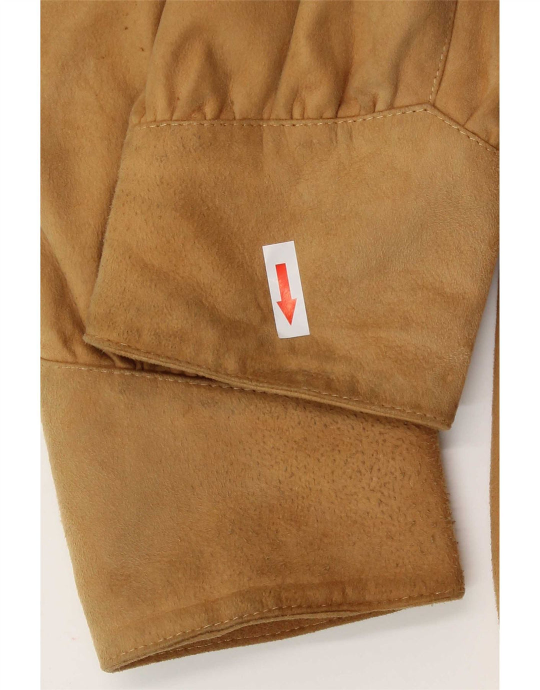 Jachetă vintage de piele intoarsa pentru femei IT 44 Bej mediu