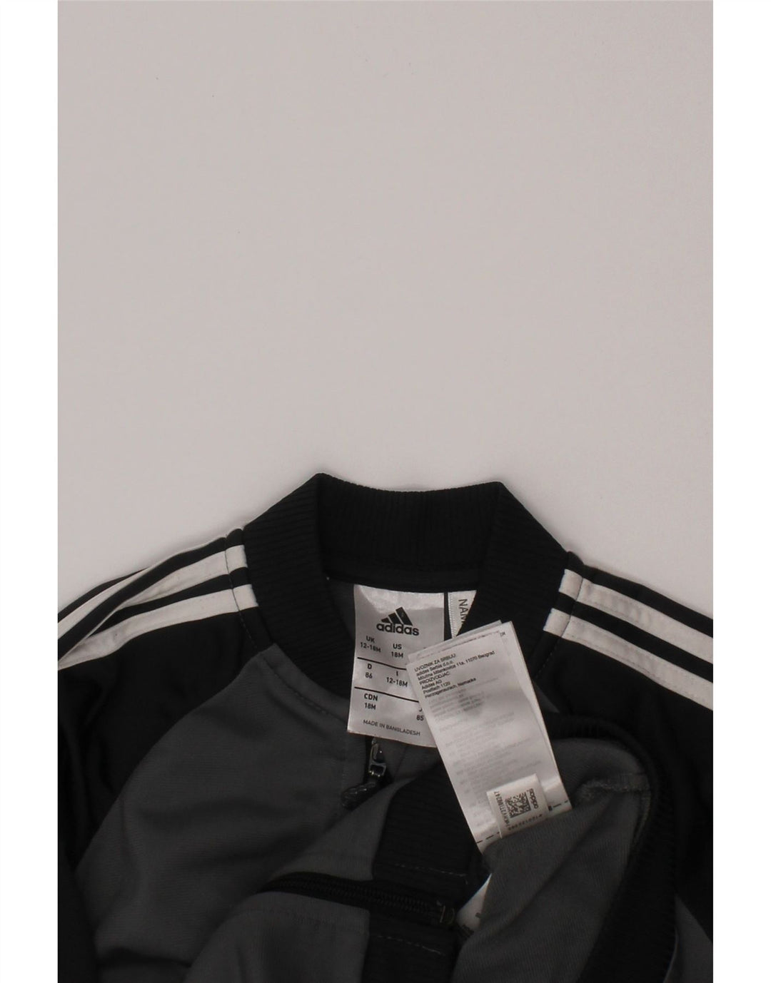 Jachetă de top pentru trening ADIDAS pentru bebeluși 12-18 luni, gri colorblock