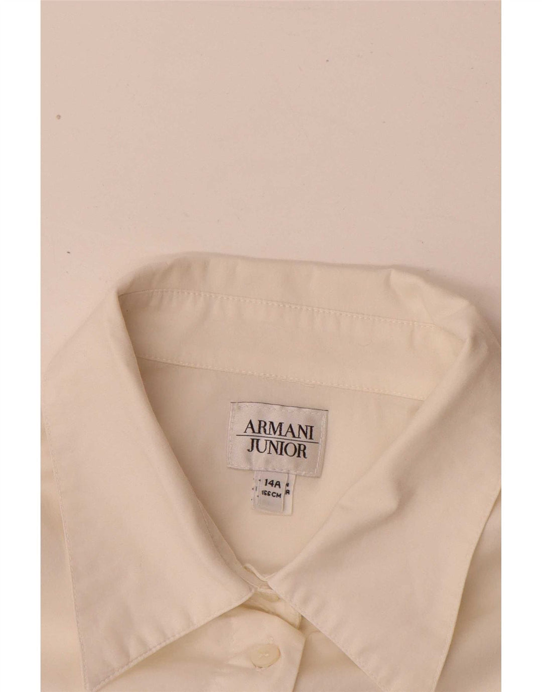 Cămașă Armani Junior Fete 13-14 Ani Bumbac Alb
