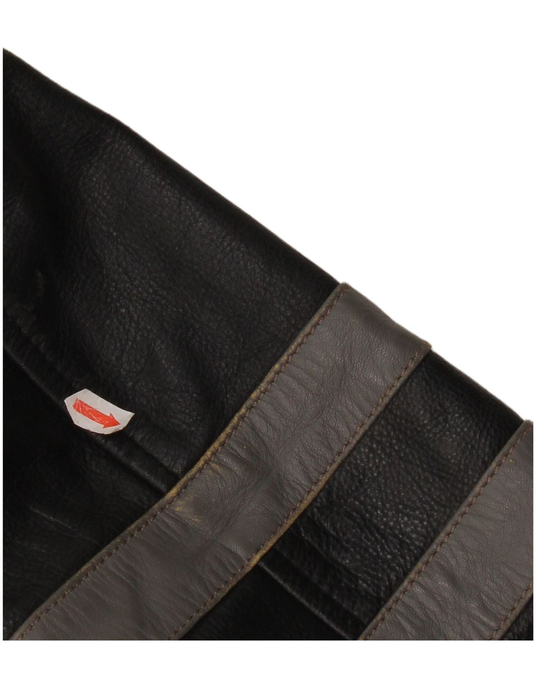 Jachetă militară din piele vintage pentru bărbați UK 40, mare, neagră