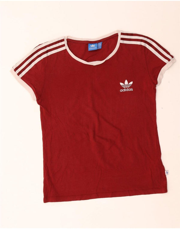 Tricou Adidas pentru femei Top UK 14 Medium Red Bumbac