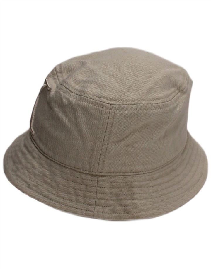 CALVIN KLEIN JEANS Womens Graphic Bucket Hat Small Off White Cotton Logo