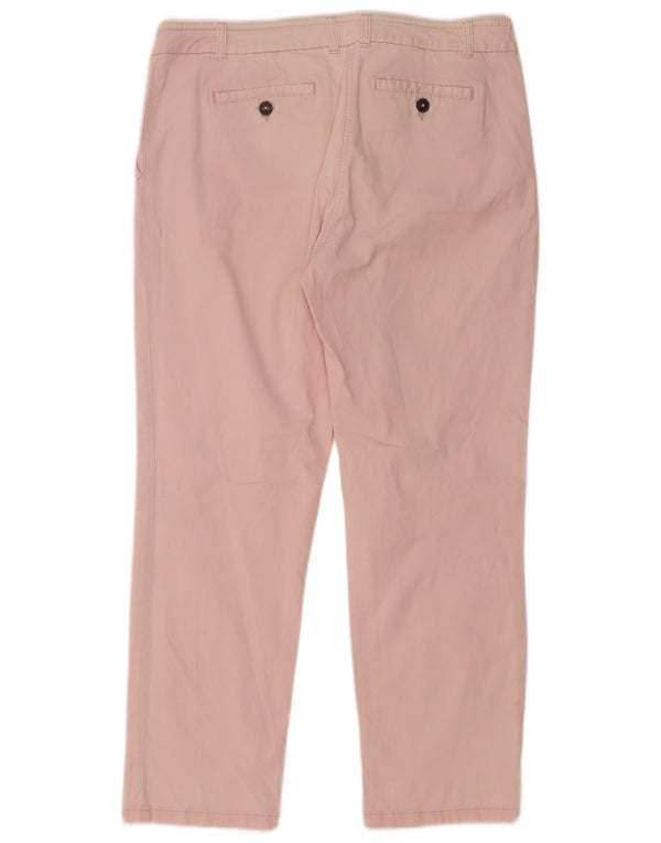 Pantaloni chino drepti pentru femei Boden UK 12 Medium L32 L27 Bumbac roz