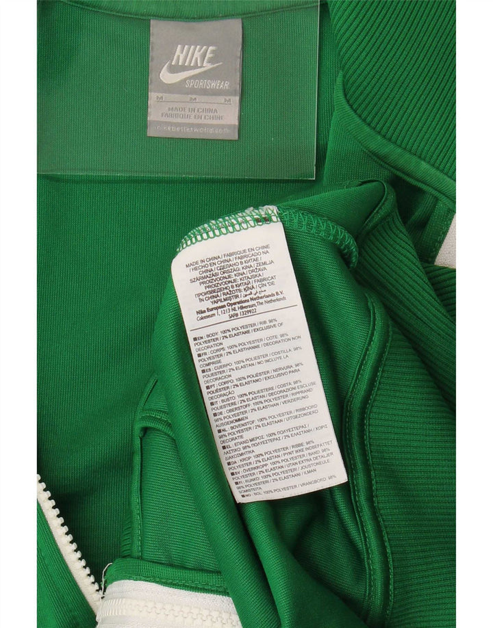 Jachetă de top pentru trening grafic Nike pentru bărbați, verde mediu, poliester color bloc
