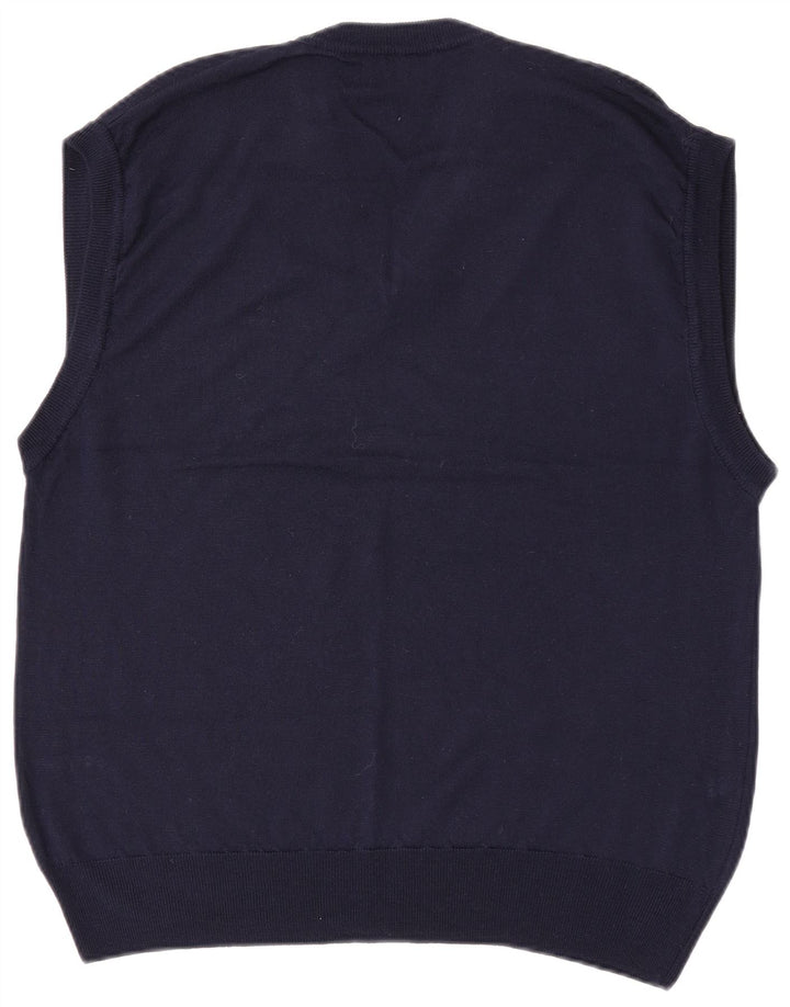 North Pole Mens Vest Tank Top XL Lână bleumarin