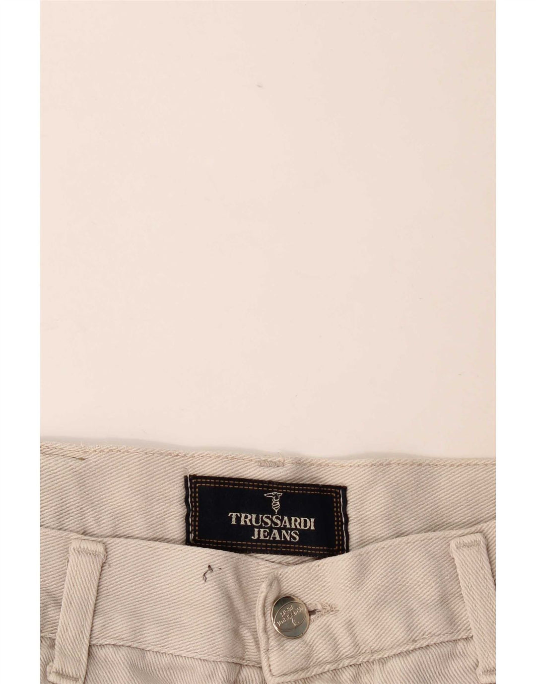 Trussardi blugi conici pentru bărbați W34 L29 bej