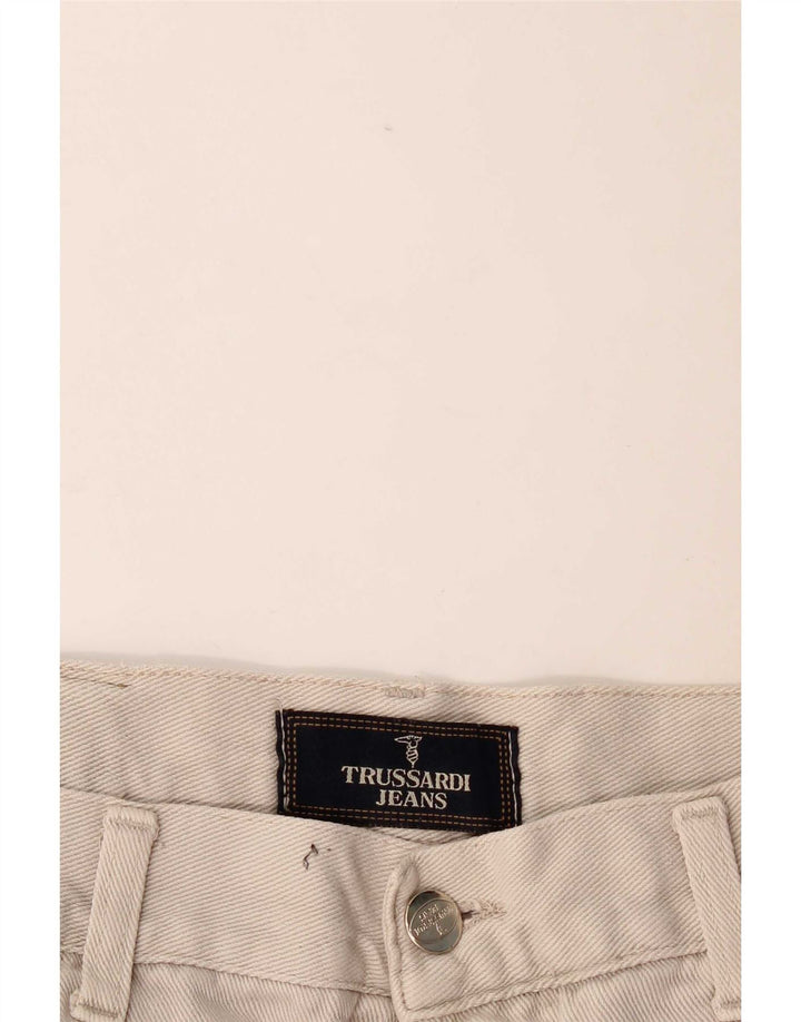 Trussardi blugi conici pentru bărbați W34 L29 bej