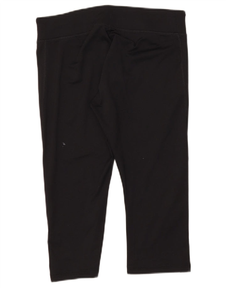 Leggings Capri pentru femei Asics UK 12 Poliester mediu negru