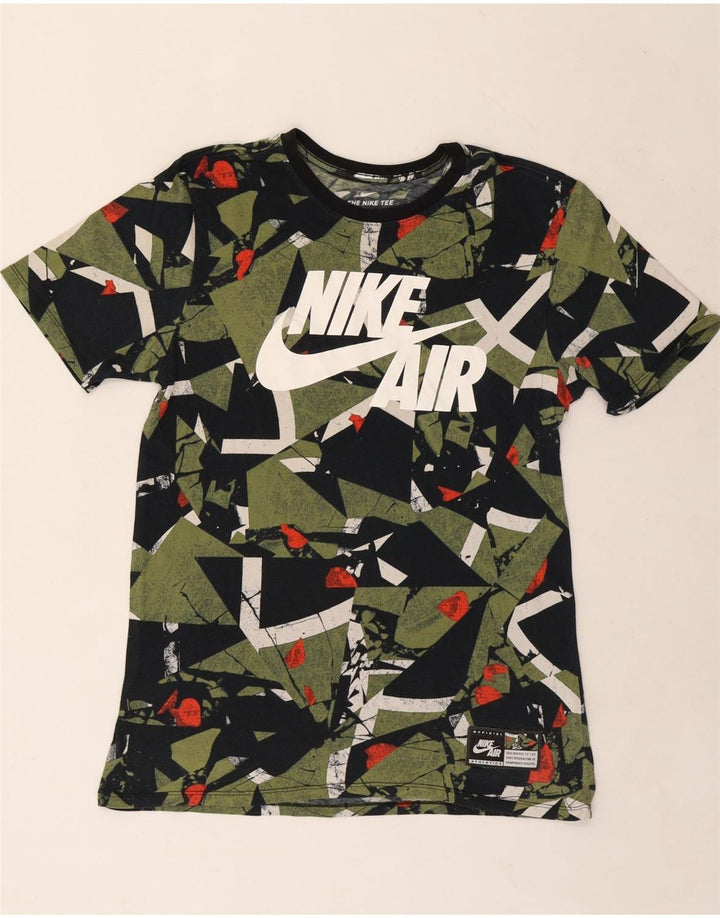 Tricou grafic Nike pentru bărbați cu croială atletică Top Mediu Multicolor Geometric