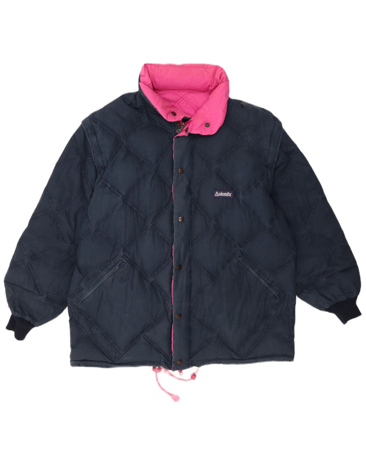 Jachetă căptușită reversibilă cu glugă pentru bărbați Dolomite UK 42 XL poliester roz