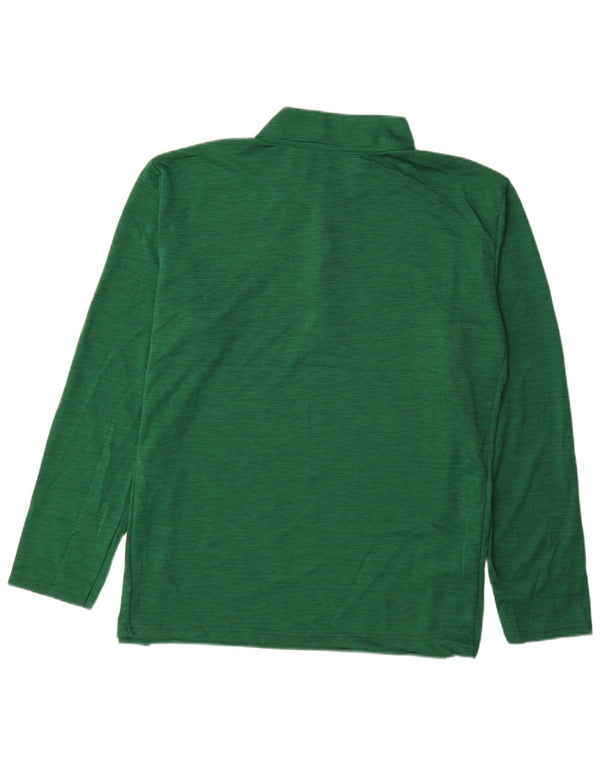 Russell Athletic pentru bărbați, cu fermoar, top cu mânecă lungă, 2XL, verde