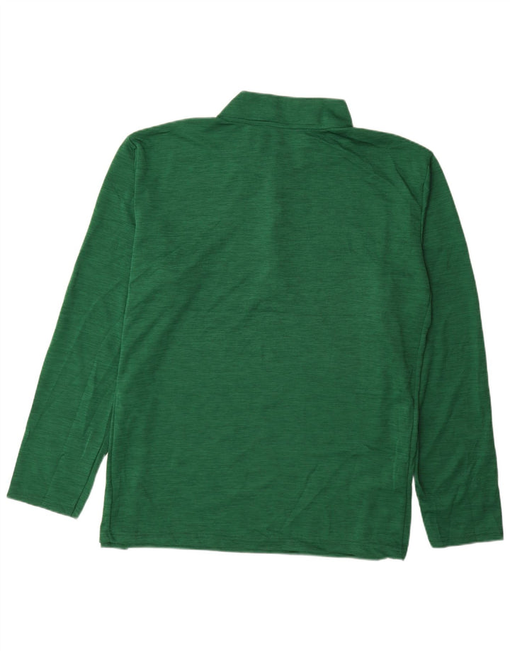 Russell Athletic pentru bărbați, cu fermoar, top cu mânecă lungă, 2XL, verde