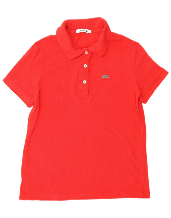 Tricou polo pentru femei LACOSTE Mărimea 38 bumbac roșu mediu