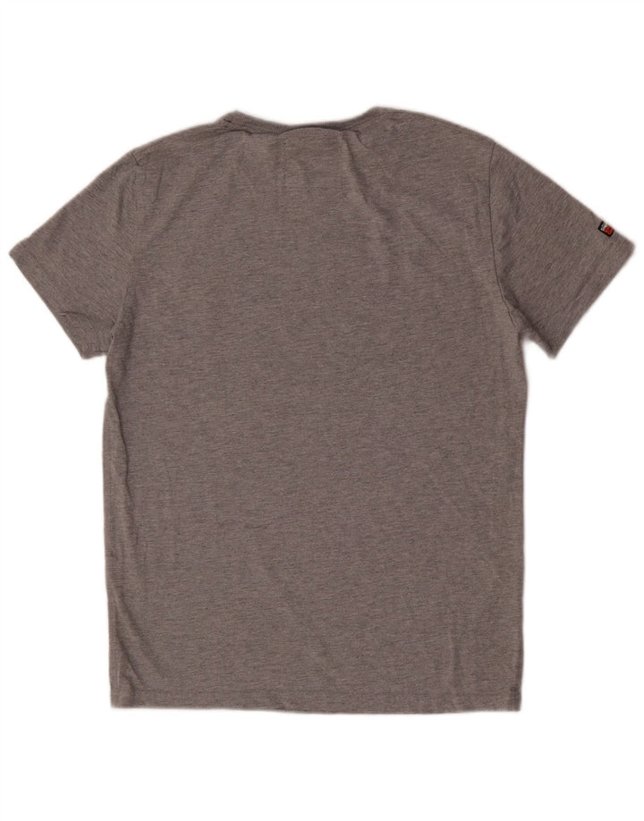 Tricou grafic Superdry pentru bărbați, top mare, gri, bumbac