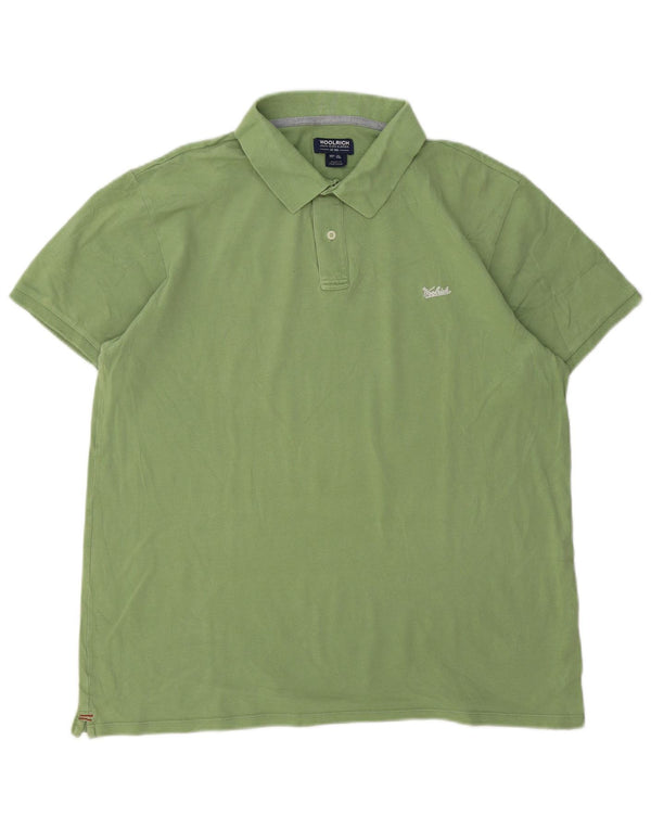 Tricou polo pentru bărbați Woolrich XL, bumbac verde