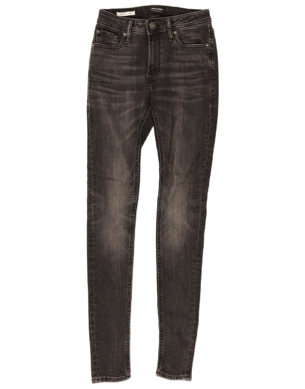 Jack & Jones pentru bărbați cu spray pe blugi skinny W28 L32 bumbac gri