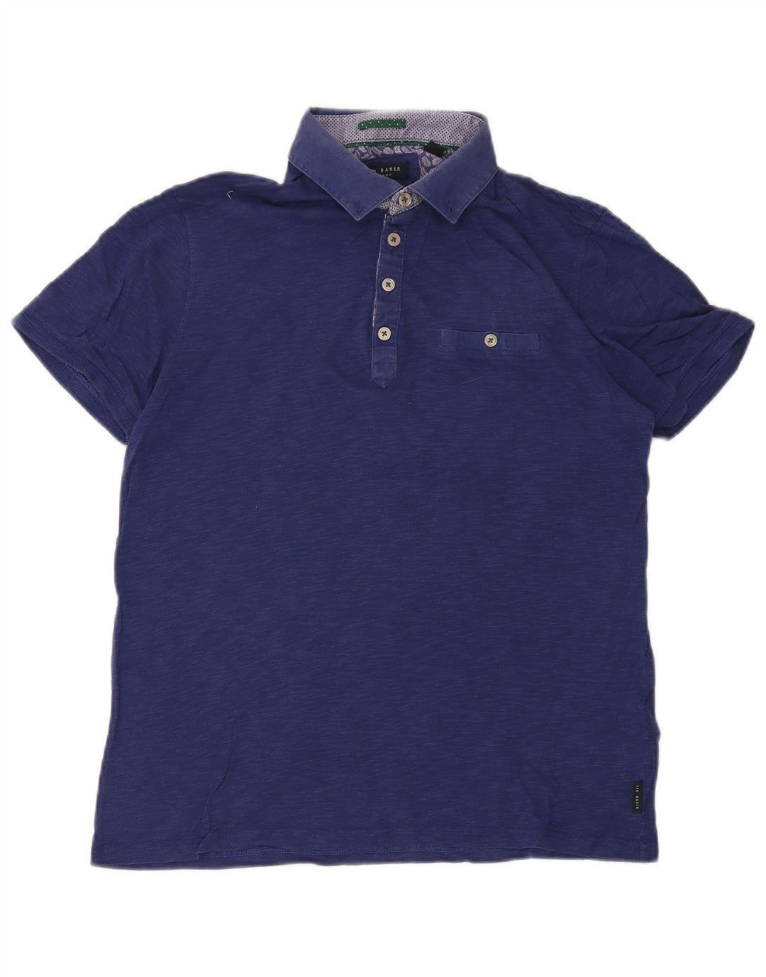 Tricou polo pentru bărbați Ted Baker Mărimea 3, bumbac, albastru bleumarin mediu