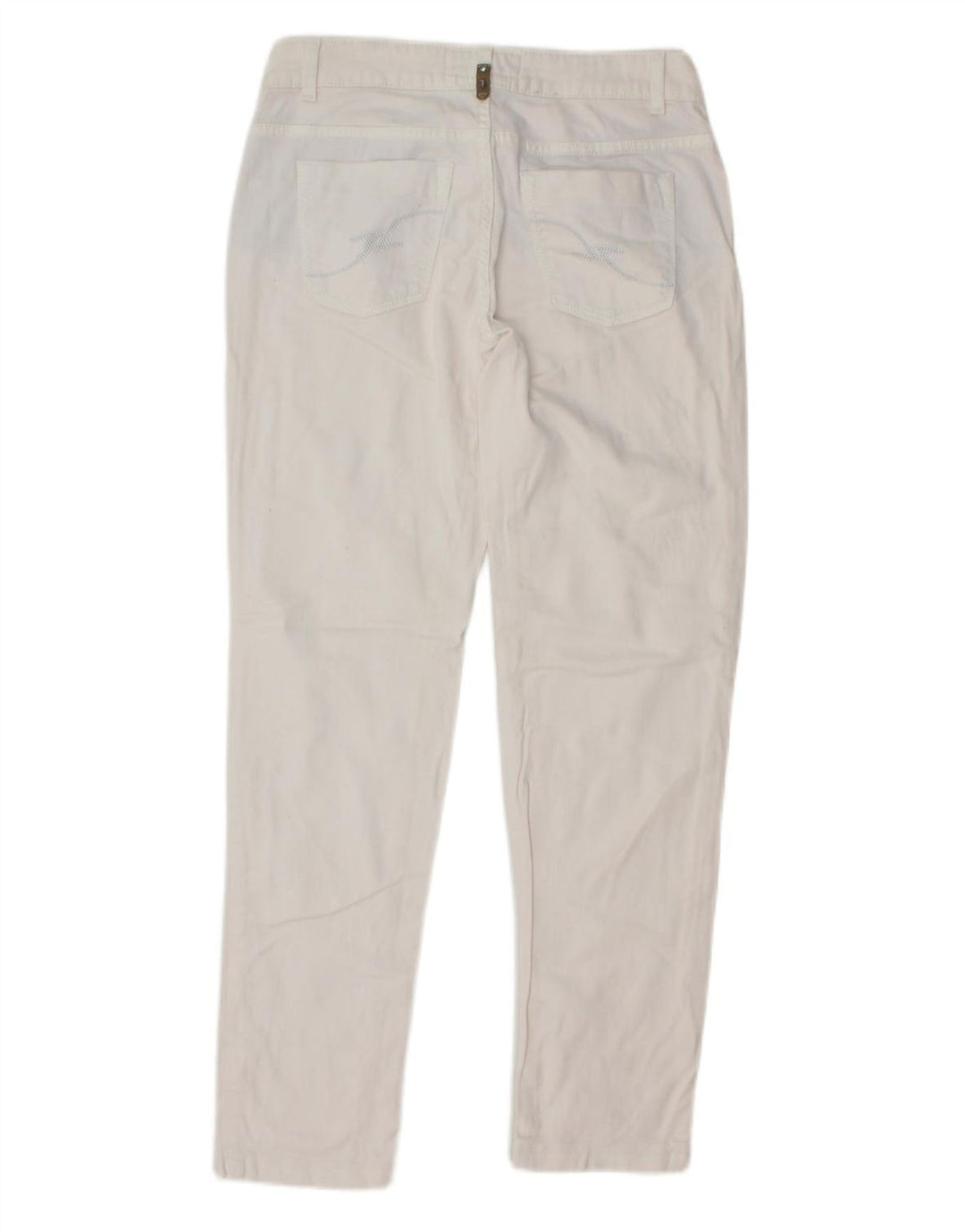 TRUSSARDI Womens Slim Jeans W28 L29 White Cotton