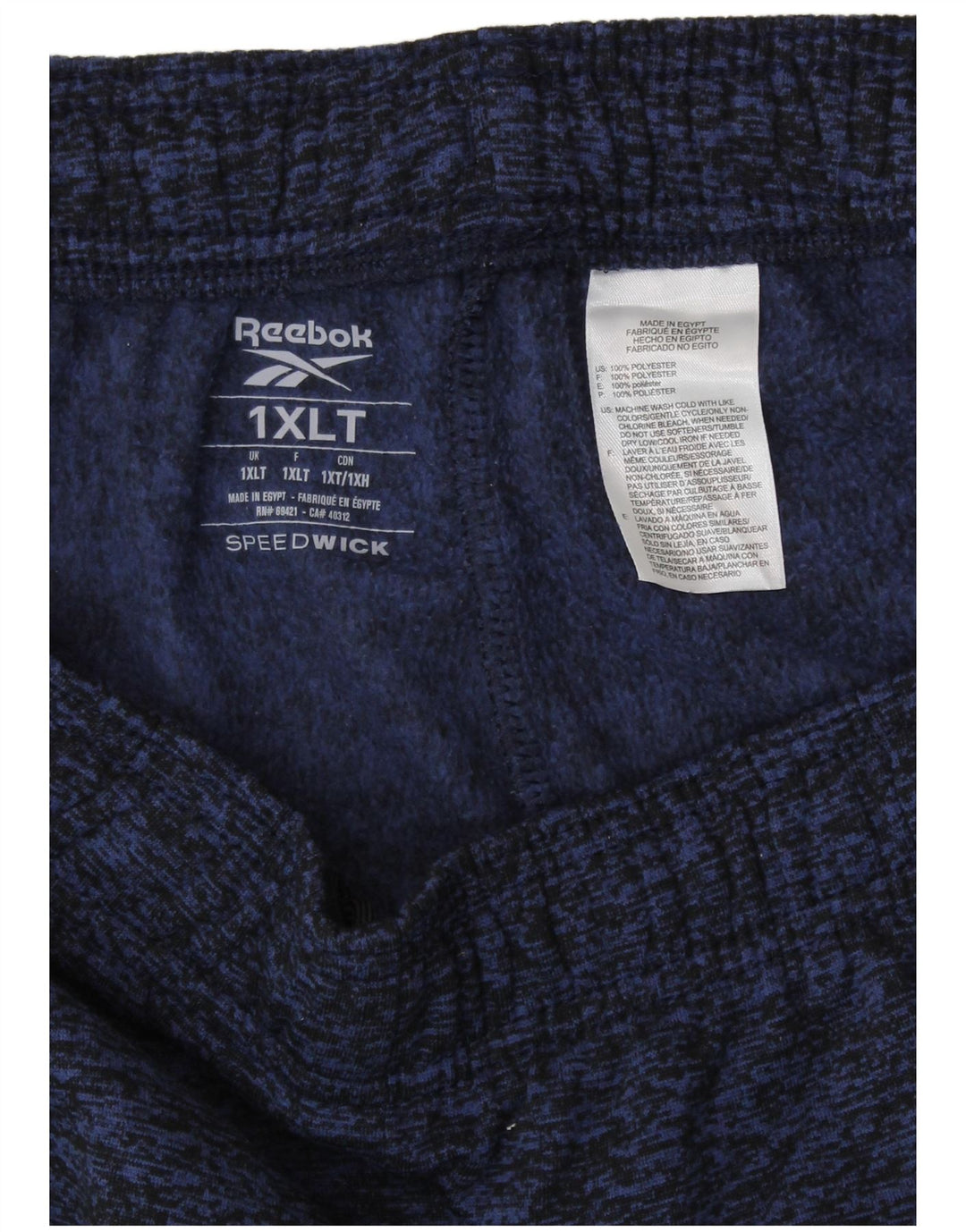 Pantaloni de trening REEBOK pentru femei UK 18 XL Bleumarin poliester cu pături