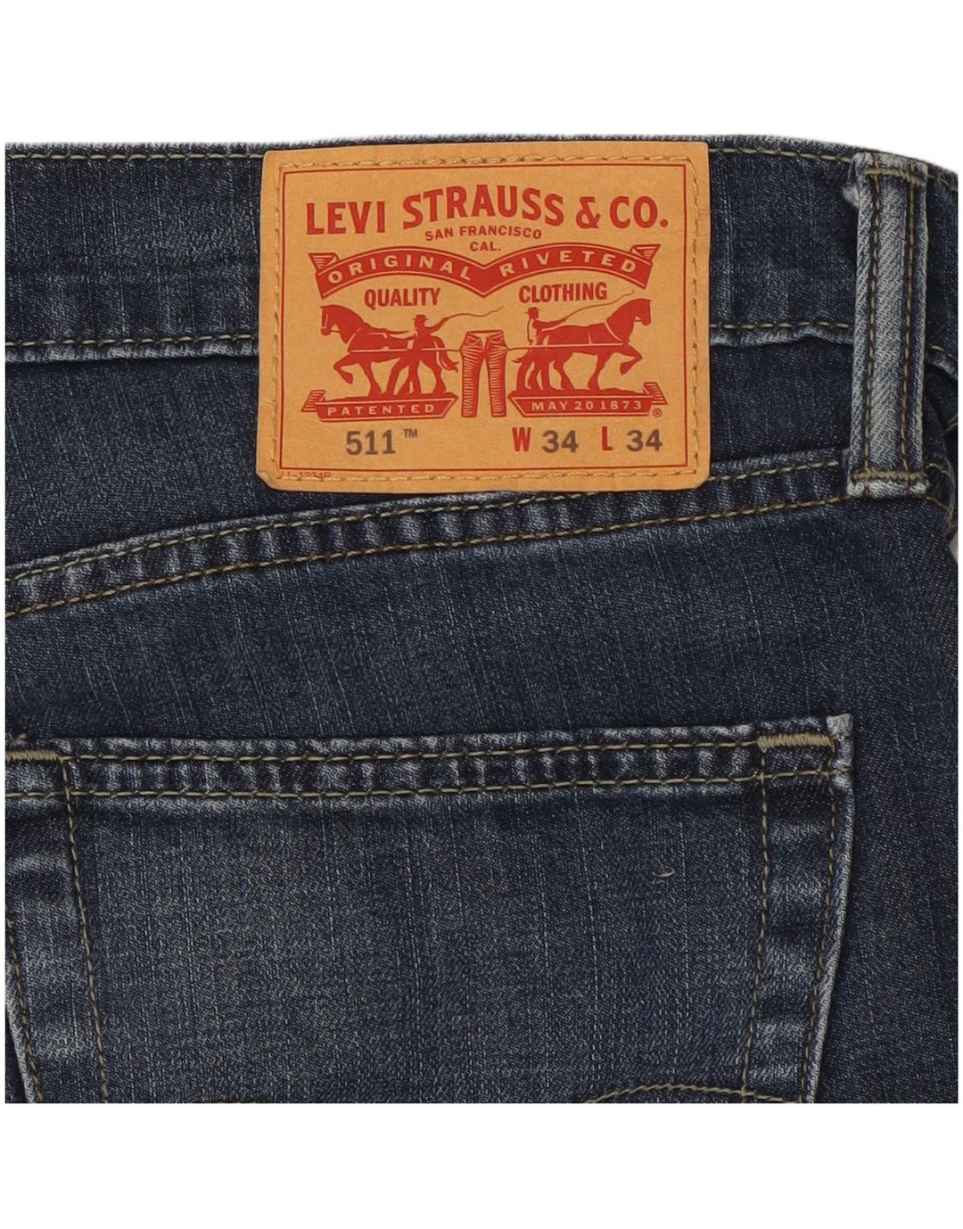 Blugi 511 Slim LEVI'S pentru bărbați L34 L28 Bumbac albastru