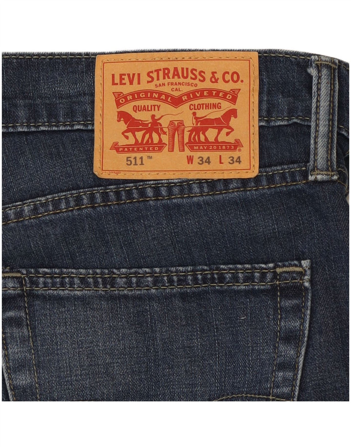 Blugi 511 Slim LEVI'S pentru bărbați L34 L28 Bumbac albastru