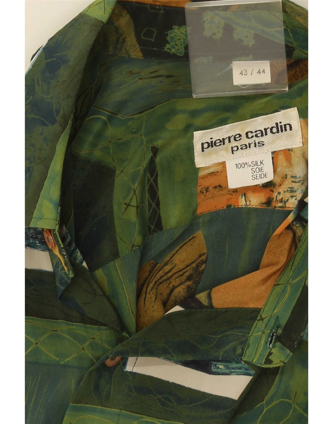 Cămașă pentru bărbați Pierre Cardin cu model abstract Mărimea 43/44 mare, multicoloră