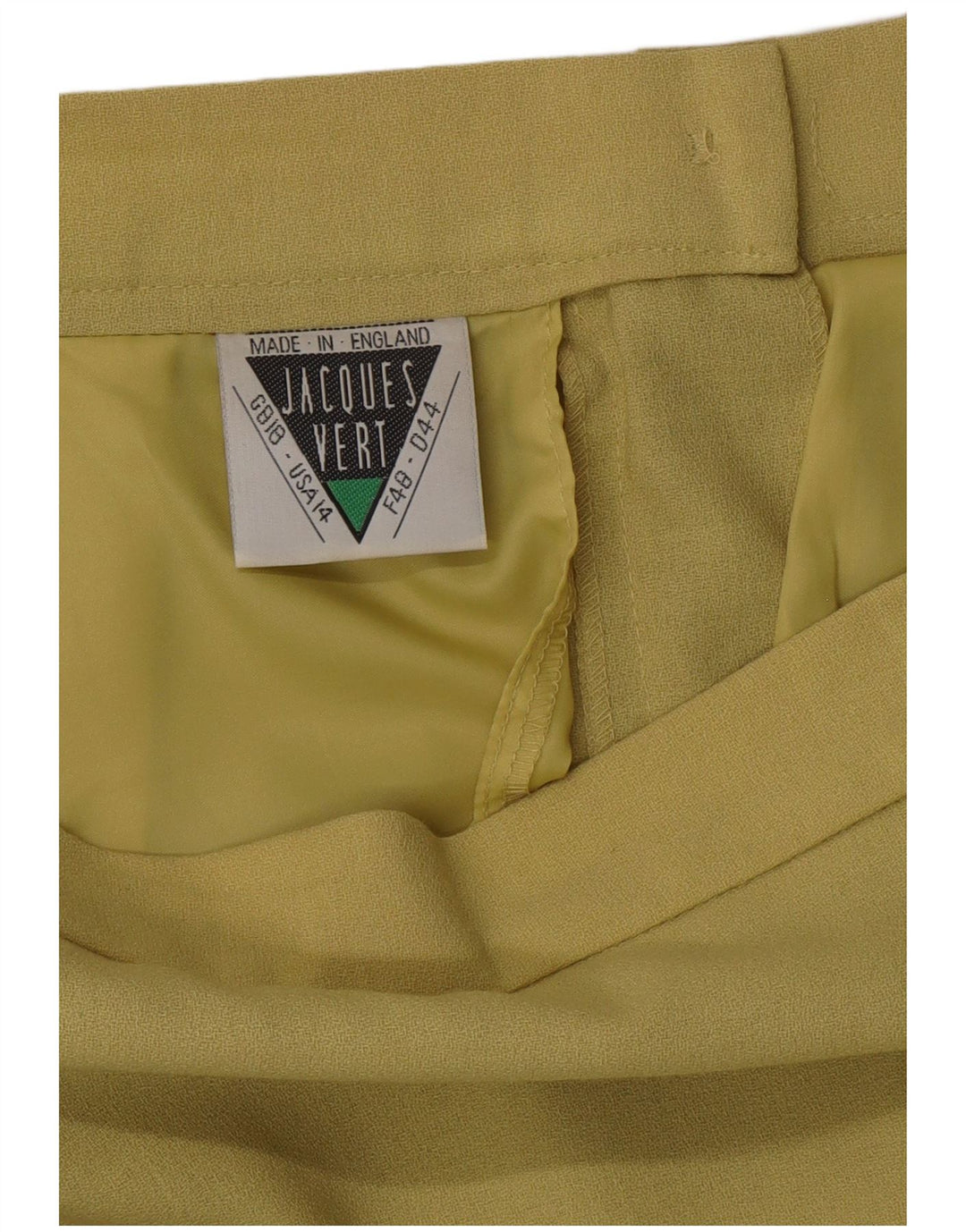 JAQUES VERT Fusta dreaptă Midi cu talie înaltă pentru femei UK 18 XL W33 Verde