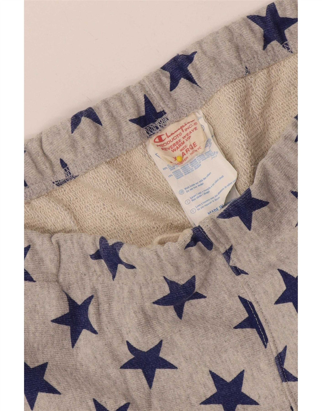 Pantaloni scurți sport pentru bărbați Champion, cu model abstract, XL, bumbac gri