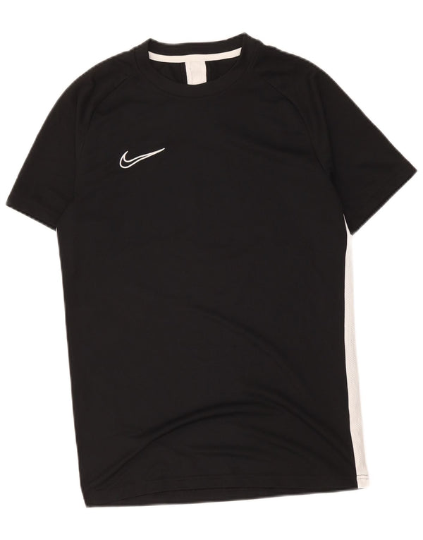Tricou Nike Dri Fit pentru femei Top UK 14 Medium Black Colorblock Poliester