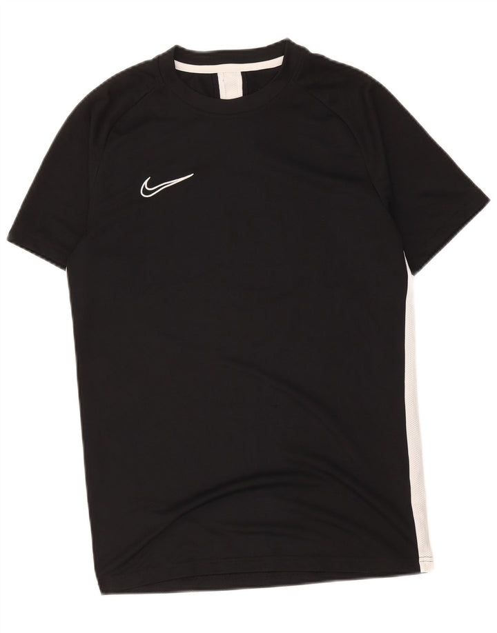 Tricou Nike Dri Fit pentru femei Top UK 14 Medium Black Colorblock Poliester