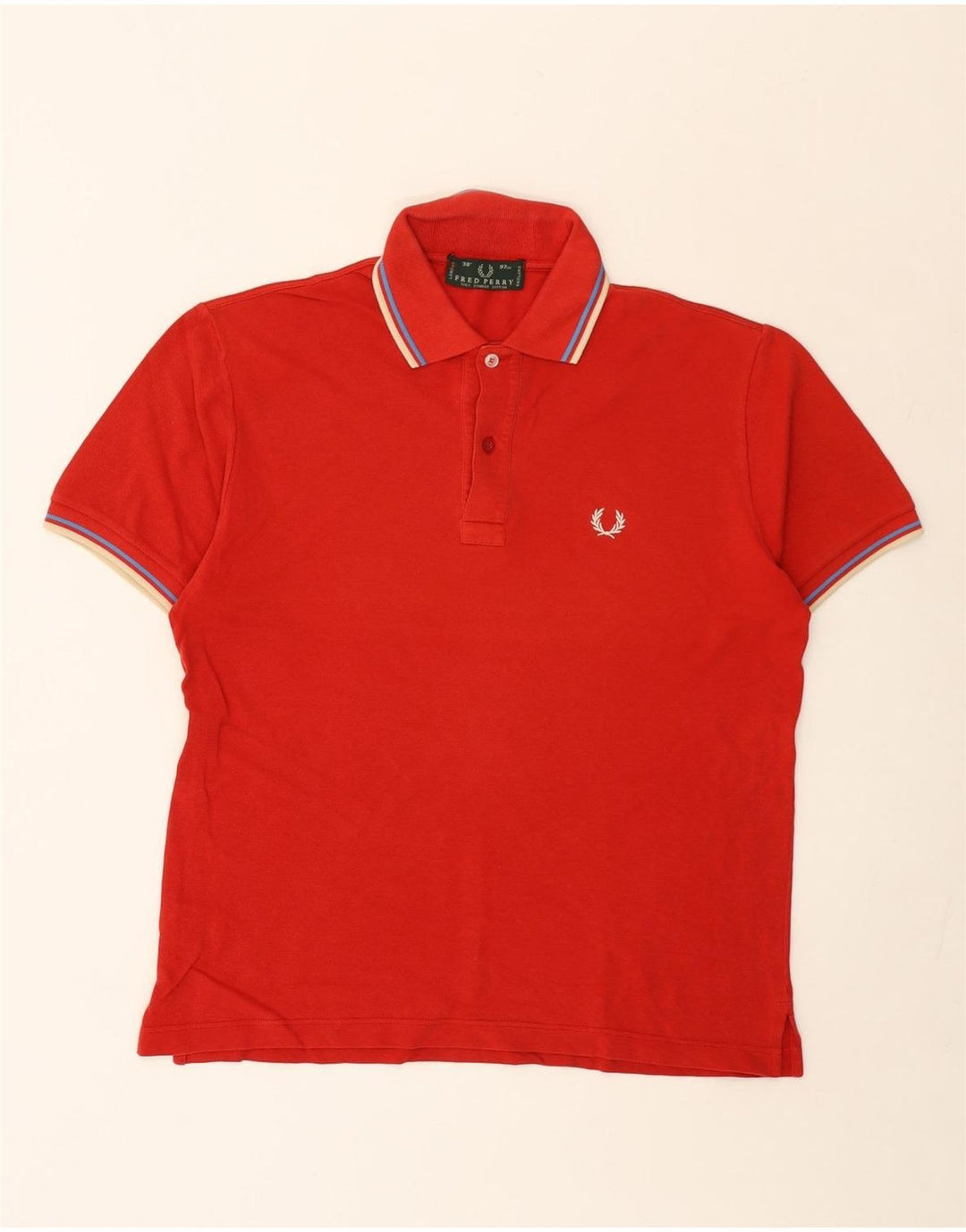 Cămașă polo Fred Perry pentru bărbați, bumbac roșu mic