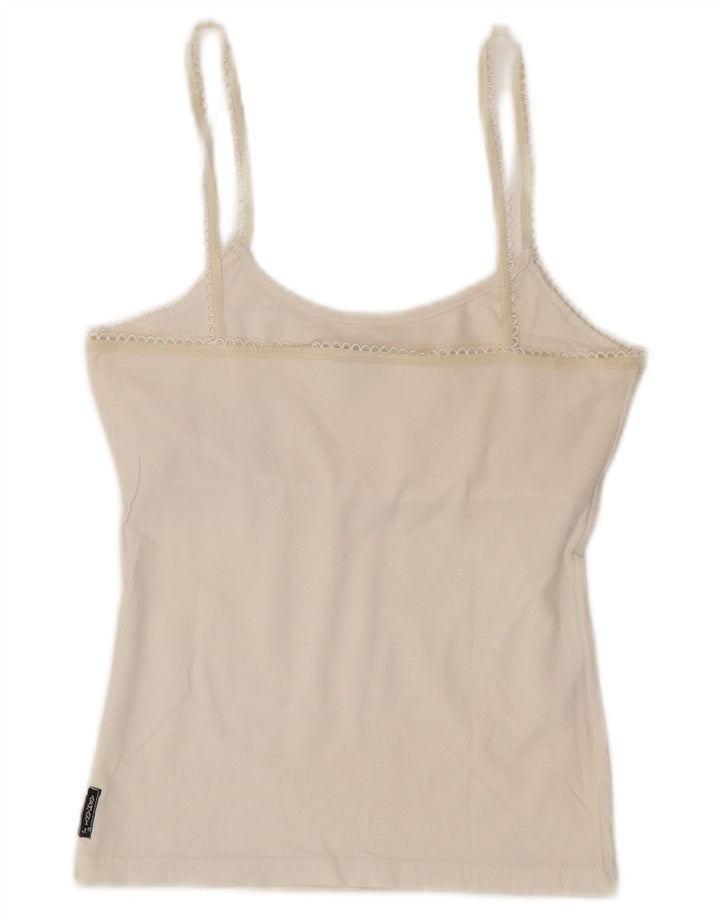 Armani Jeans Crop Crop Cami Top pentru femei UK 8 Small White