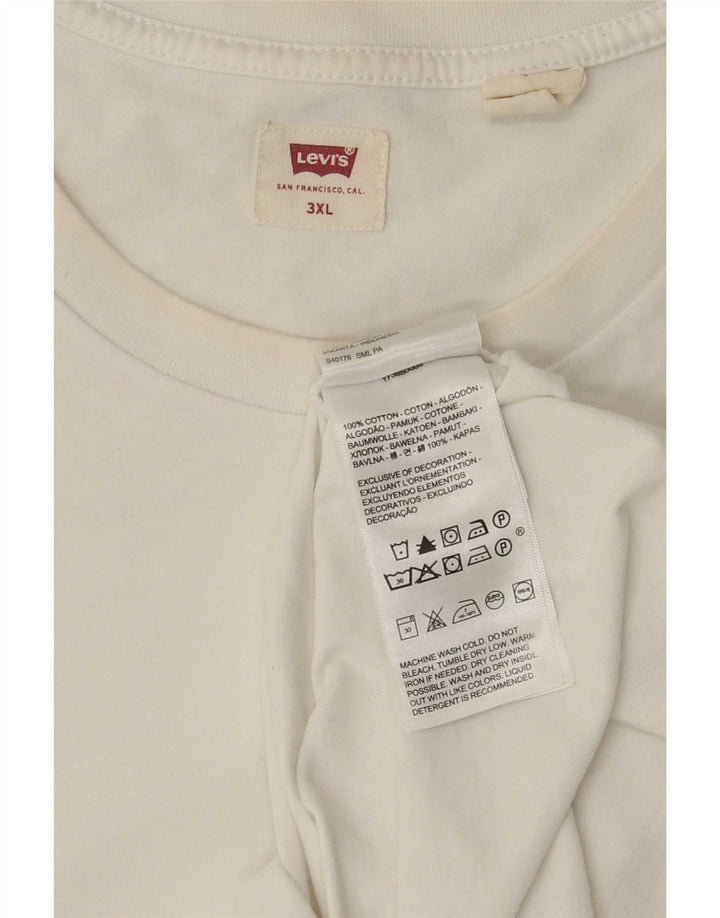 Tricou pentru bărbați Levi's Top 3XL Bumbac alb