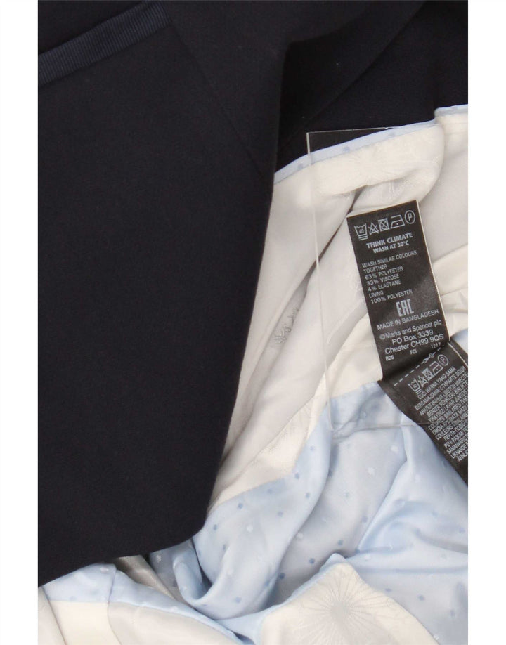 Jachetă pentru femei Marks & Spencer cu 1 buton, UK 12, bleumarin mediu