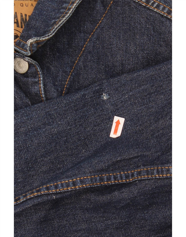 HIGHLANDS Womens Denim Jacket UK 12 Medium Blue Cotton Vintage Highlands and Second-Hand Highlands from Messina Hembry 